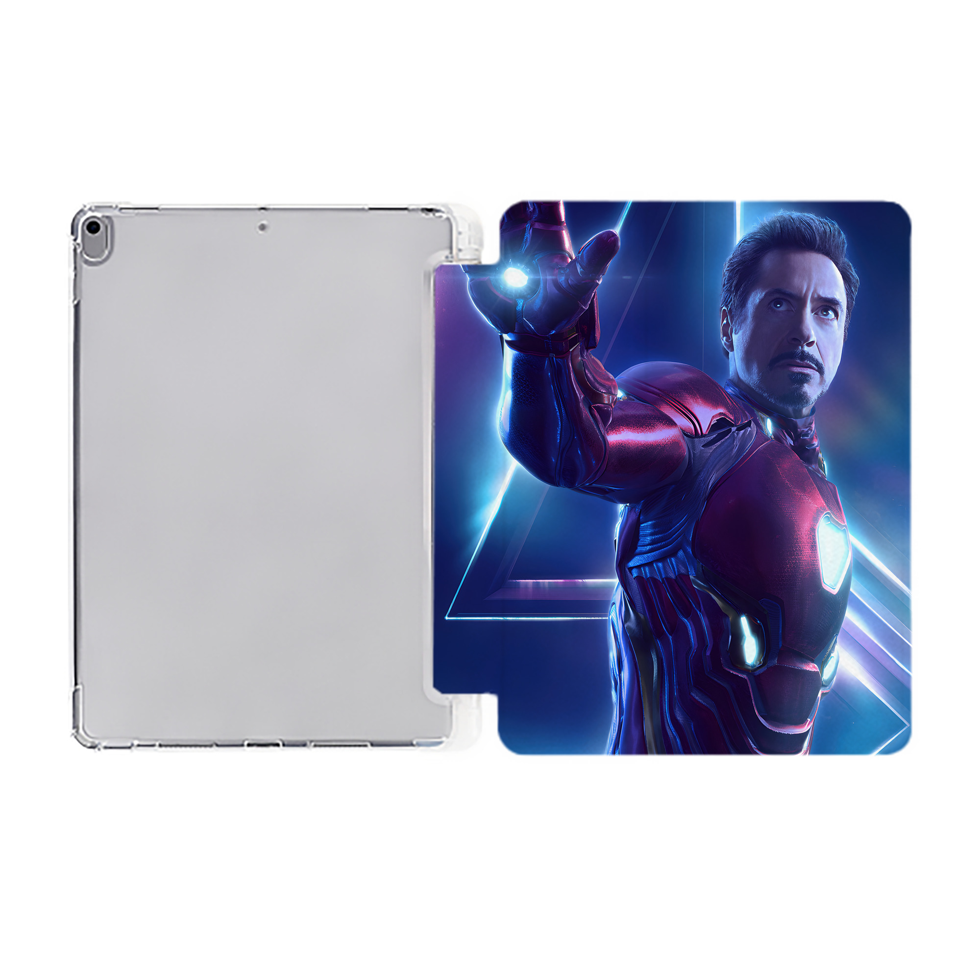 （画像用） アベンジャーズ The Avengers IPad ケース ペン収納付き 三つ折りスタンド PUレザー×シリコン 対応機種9.5/10.5/10.9インチ